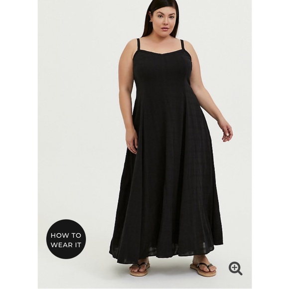 trapeze maxi dress